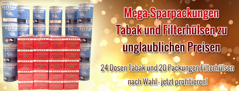 Zigarettentabak als Mega Sparpackung günstig online kaufen / bestellen im Online Tabak Shop von Tabac-Trends.ch